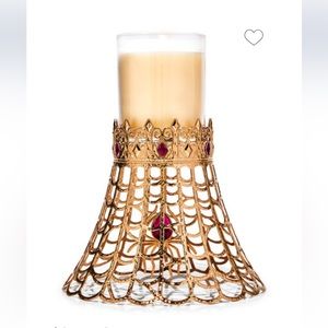 Bath & Body Works Halloween 2023 gold spider web 1 wick candle holder home deco
